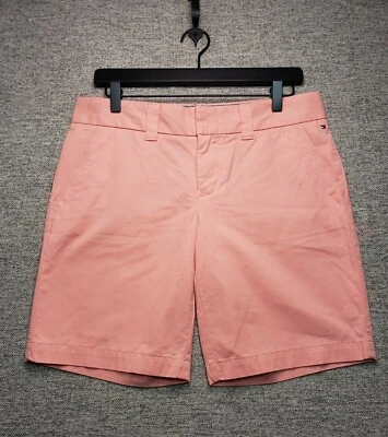Pantalones Cortos Chinos Tommy Hilfiger Para Mujer Melocotón/Naranja Talla 6 Algodón Informales Preppy Usados en Excelente Condición Foto 1 de 4