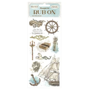 Stamperia Rub-On - CANCIONES DEL MAR - ELEMENTOS (4"" x 8,5") 10cm x 21cm, Tridente - Imagen 1 de 1