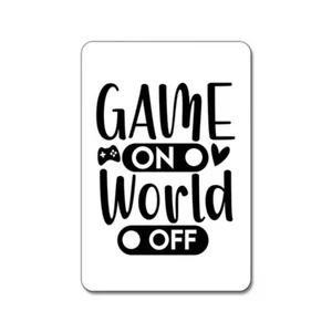 Game On World Off - Imán para jugador - Imagen 1 de 2
