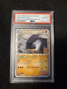 Donphan #19 PSA 10 Pokemon Japanese 25th Anniversary Promo *US Seller* - Picture 1 of 1
