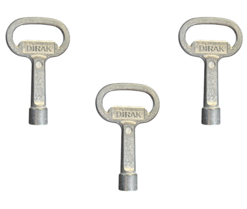 (QTY 3) Dirak 911-0103.00-0000 Square 8mm Female Key Zinc Die Cast | eBay