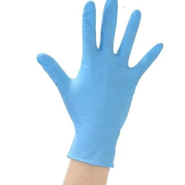 100 BLUE DISPOSABLE VINYL GLOVES POWDER & LATEX FREE FOOD Tattoo S/M/L/XL 1000 - Image 1 of 1