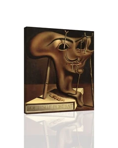 Salvador Dali Soft Self-Portrait - CANVAS OR PRINT WALL ART - Picture 1 of 2