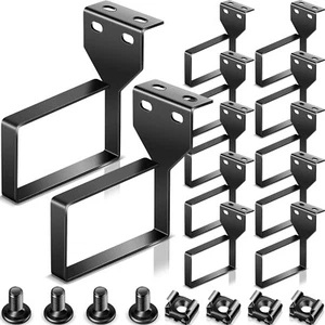 10 Pieces Vertical Cable Management D Ring 2.4 x 4 x 4 Inches Wire Organizer ... - Picture 1 of 7