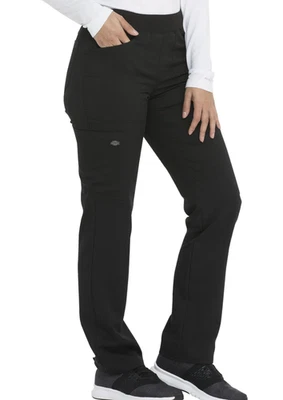 Pantalones Exfoliantes Dickies Para Mujer Tiro Medio Pierna Cónica DK135 - Negros - XXS Foto 1 de 4