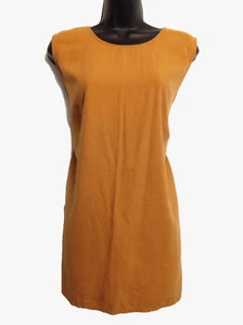 Camiseta sin mangas Selene Sport Nubby mezcla de seda 2X talla 45" busto marrón tejida - Imagen 1 de 5