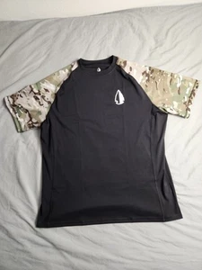 Tachuntfish THF Mojito Camo Shirt Herren Gr. 2XL Schwarz Kurzarm Activewear NEU - Bild 1 von 9