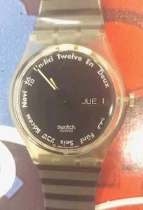 Reloj Swatch GUTENBERG GK703 1992 - ¡PARA REPUESTOS! EXPOSITOR COLECCIONISTAS NO FUNCIONA - Imagen 1 de 5