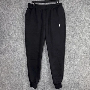 Polo Ralph Lauren Sweatpants Boys Size L Black Joggers Casual Active - Picture 1 of 10