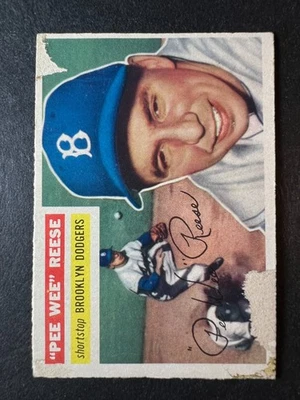 1956 Topps Pee Wee Reese #260 бедный, потеря бумаги - Изображение 1 из 2