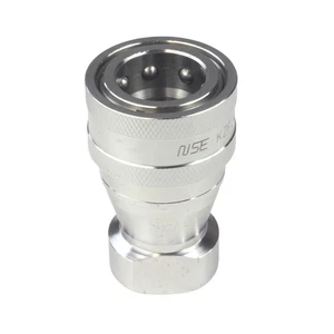 Quick Disconnect Hydraulic Female Coupler, Female x FNPT 1/2 in, 1500 PSI - Picture 1 of 6