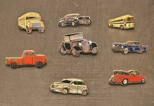 (8) Vintage Automotive Lapel Pin Lot Coupe Ford Truck Volkswagen Bug Rare #2 - Picture 1 of 10