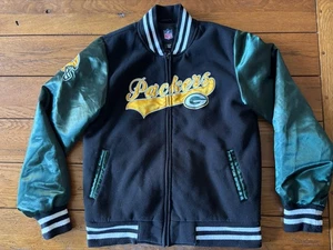 Green Bay Packers NFL Fleece Polyester Jacke Medium Herren Football Full Zip - Bild 1 von 18