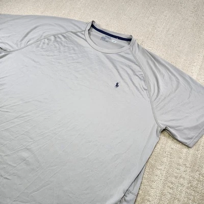 Рубашка мужская Polo Ralph Lauren XXL серая функциональная для гольфа быстросохнущий скрытый карман - Изображение 1 из 4