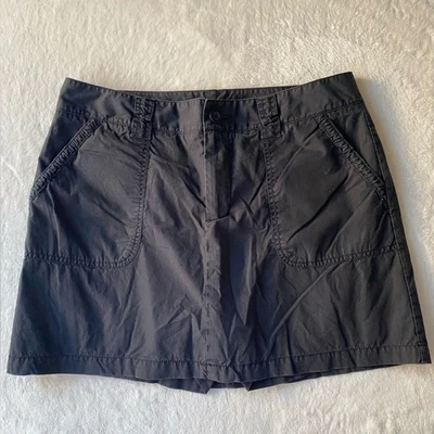 Saia Skort Vintage Dockers Preta Tamanho 8 Y2K 100% Algodão - Imagem 1 de 4