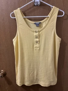 Tanque Natural Reflections Harlow Henley Snap Amarillo-Talla Mediana- - Imagen 1 de 4