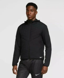 Nike Aerolayer Repel Hooded Men's Running Jacket Black or Grey DJ0569 - Picture 1 of 12