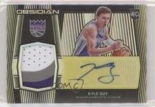 2019 Panini Obsidian Electric Etch Yellow Auto Patch 6/10 Kyle Guy Rookie RC