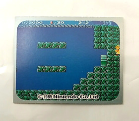 (Game Item) Mini Card, Famicom, Super Mario, Menko, 1985, Amada, Nintendo.