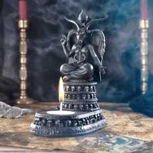 Nemesis Now BAPHOMET'S DEVOTION Porte-bougie à thé païen gothique sorcellerie vampire - Photo 1/7
