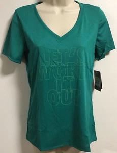 Nike "Let's Work It Out" V-neck Women's Dri-Fit Tee - Picture 1 of 2