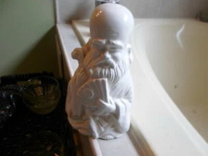 white ceramic Chinese Man incense burner/ tea light candle Orchios of Hawaii - Picture 1 of 3