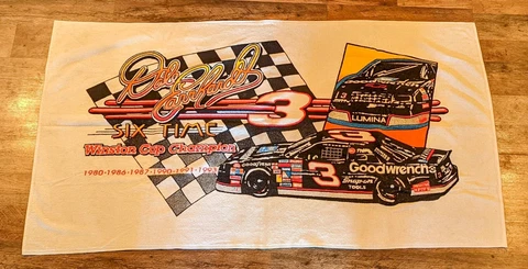 Vintage Made In USA Dale Earnhardt #3 Winston Cup Beach Towel Cover