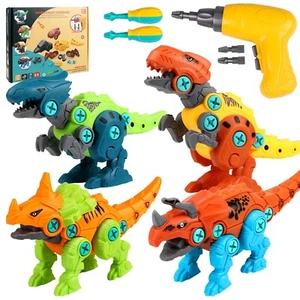 Take Apart Dinosaur Toys Puzzle For 3+ Years Old Kids Toys Set With Electric - Picture 1 of 6