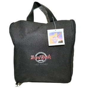 Hard Rock Hotel Las Vagas Black Nylon Travel Pack Souvenir Zippered New - Picture 1 of 5
