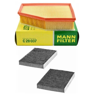 Mann OEM Air Filter C28037 Hengst Carbon Activated Cabin Filters Kit Set For BMW - Picture 1 of 3