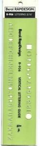 Berol® RapiDesign® Schablone R-906 Schriftzug 3/16" - Bild 1 von 1