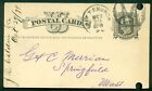 1878, 1¢ card tied Pittsburgh, Pa w/large “M” in circle cancel, file punch holes