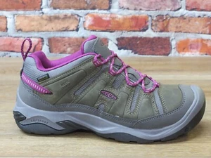 Bota de senderismo Keen Circadia baja de cuero impermeable gris/púrpura para mujer *1026770 - Imagen 1 de 6