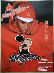 Magazine Print Ad NELLY Rapper JOHNNY BLAZER 2001 Fashion Hoodie - Bild 1 von 1