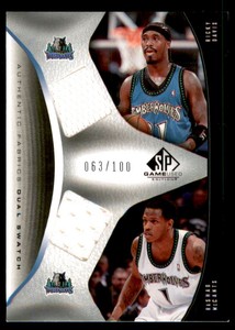 2006-07 SP Game Used Authentic Fabrics Dual #DM Ricky Davis/Rashad McCants /100