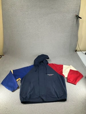 Chaqueta De Colección Nautica Isla Norte Para Hombre Grande Azul Colorblock Años 90 Vela Foto 1 de 4