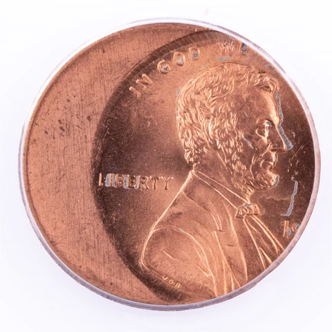 ERROR ND Lincoln Cent ANACS MS65 Red 1982-1999 35% Off Center Certified 1c Cover