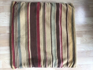Pottery Barn LARGE Throw Pillow Cover Woven Stripe Southwest Tapestry 26x26 - Picture 1 of 10