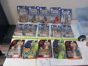 Star Wars action figure lot Attack of the Clones POTF Etc. lot of 15 - SALE!!