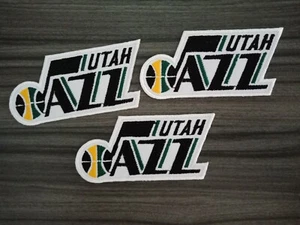 3pcs The Utah Jazz Basketball Logo Sports Patch Iron-on Embroidered Sew - Picture 1 of 5