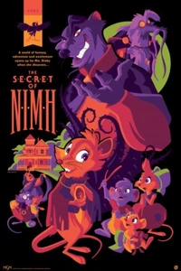 The Secret Of Nimh Night by Tom Whalen Ltd Edition x/45 Screen Print Mondo MINT - Picture 1 of 1