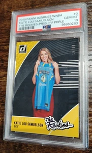 2019 Donruss WNBA Katie Lou Samuelson The Rookies PURPLE /99 PSA 10! POP 1! RC! - Picture 1 of 3