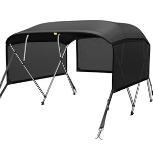 KAKIT 4 Bow BIMINI TOP Aluminum Alloy -8ft Long | 54" Height | 91"-96" Width - Picture 1 of 14