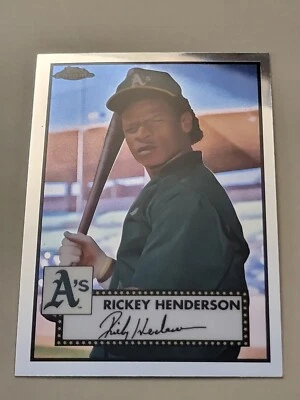 Rickey Henderson 2021 Topps Chrome Platinum # 501 - Image 1 of 2