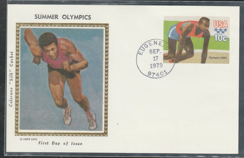 Scott UX80 FDC, 10c Moscow Olympics, Colorano Silk Cachet - Image 1 of 1