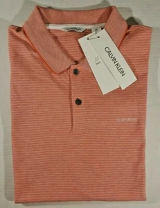 New Calvin Klein Men's Better Cotton Polo Shirt Stretch Fabric Sz. Large - Picture 1 of 3