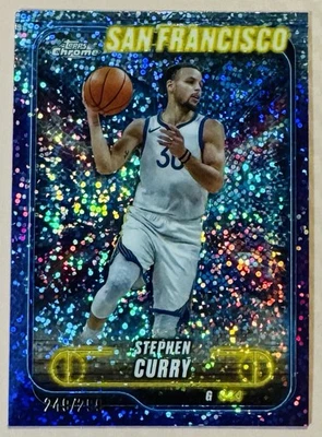 Stephen Curry 2024-25 Topps Speckle Refractor #/299 - Gold State Warriors - Image 1 of 2