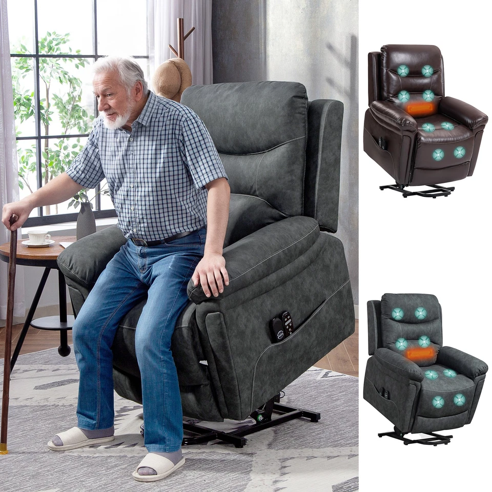 Riser and Recliner Chair with Massage, Heat, USB, Power Lift Chair - Image 1 of 1