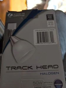 Lithonia Lighting White Track Head 50W Halogen LTHFLT MR16GU10 DBL M4 - Picture 1 of 10