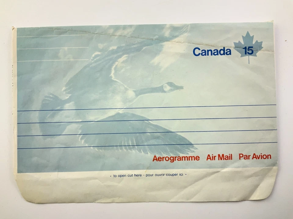 Canada 15 Cent Envelope Aerogramme Air Mail Vintage Philatelic Goose II855 - Image 1 of 4